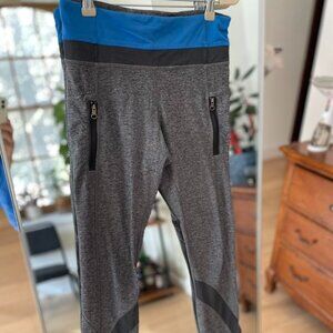 Lululemon cropped grey yoga pants